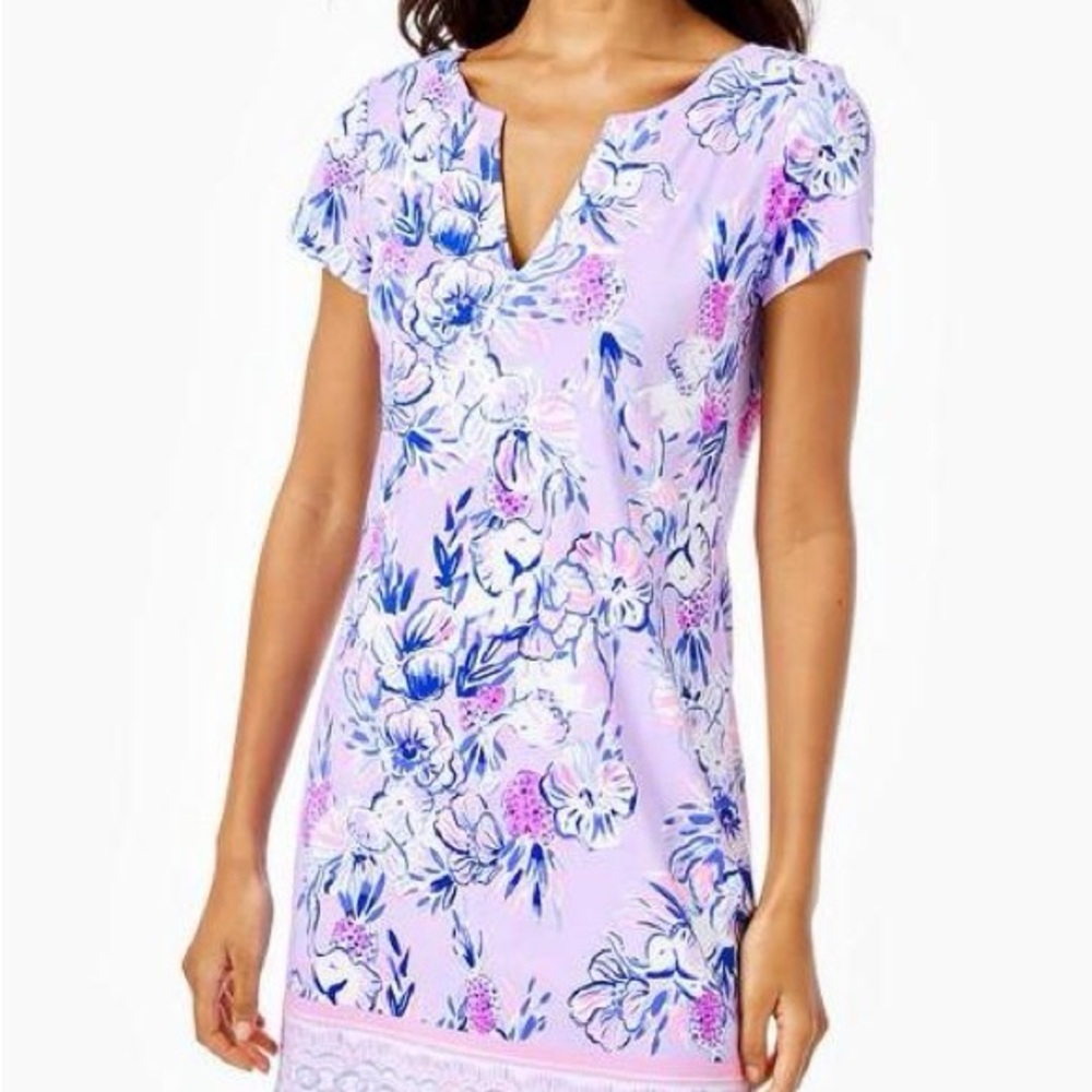 Lilly Pulitzer, Purple, Lilac, Floral Print, Shift Dress‎ | Women’s Small